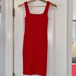 Forever 21 ribbed red mini dress. Never worn.